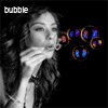 99px.ru аватар Девушка надувает цветные мыльные пузыри (bubble / пузырь)