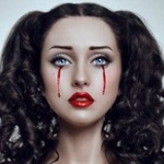 Аватар Девушка с кровавыми слезами