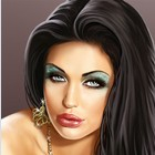 Аватар Брюнетка с гламурным макияжем