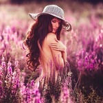 Аватар Девушка в лавандовом поле