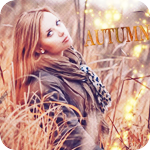 Аватар Девушка в осеннем лесу среди высокой пожелтевшей травы (Autumn / Осень)