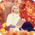 Аватар Девушка с книгой в осеннем парке (Autumn / Осень)