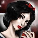 99px.ru аватар Белоснежка / Snow White держит яблоко