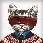 99px.ru аватар Кошка с человеческим телом с завязанными глазами