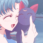Аватар Ами Мицуно и Луна из аниме Sailor Moon / Сейлор Мун
