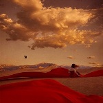 Аватар Девушка сидит на фоне природы к нам спиной, ву Brooke Shaden