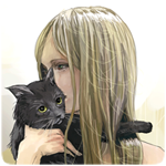 99px.ru аватар Девушка держит на руках кошку