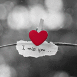 99px.ru аватар Сердечко с прищепкой i miss you / скучаю по тебе