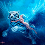 99px.ru аватар Девушка на крылатом тигре