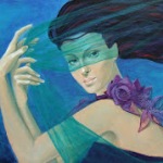 Аватар Девушка с цветком на шее, by Dorina Costras