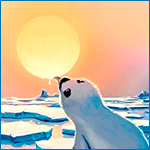 99px.ru аватар Милый маленький белый тюлень забирает каплю с солнца язычком, by Сирил Роландо