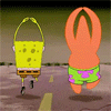 99px.ru аватар Губка Боб / SpongeBob из мультика Губка Боб Квадратные Штаны / SpongeBob SquarePants танцует вместе со своим другом Патриком / Patrick