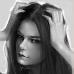 Аватар Девушка держит руки на голове