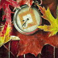 99px.ru аватар Карманные часы на фоне осенних листьев