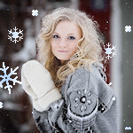 99px.ru аватар Светловолосая девушка в белых рукавичках