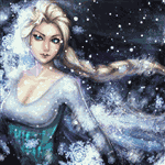 99px.ru аватар Эльза / Elsa из мультика Frozen / Холодное сердце под снегом