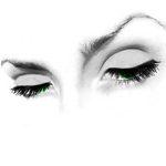 Аватар Зеленые моргающие глаза