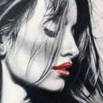 Аватар Портрет девушки в профиль, by Cinzia Pellin