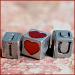 99px.ru аватар Металлические кубики сложены в фразу I Love You