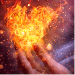 99px.ru аватар В руке горящее сердечко