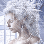 99px.ru аватар Девушка с белыми волнистыми волосами в замке в лучах света