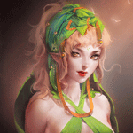 99px.ru аватар Девушка эльфийка с зеленым украшением на голове