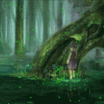 99px.ru аватар Эльф под дождем в волшебном лесу
