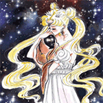 Аватар Усаги Цукино / Tsukino Usagi из аниме Сейлор Мун / Sailor Moon на фоне звездного неба