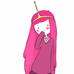 Аватар Princess Bubblegum / Принцесса Бубульгум из мультсериала Время приключений / Adventure Time посылает воздушный поцелуй