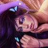 99px.ru аватар Девушка с бабочками в волосах