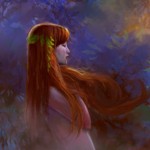 Аватар Девушка с длинными рыжимы волосами