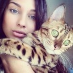 Аватар Девушка с котом