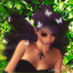 99px.ru аватар Девушка эльф с бабочками в волосах