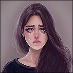 99px.ru аватар Девушка в черном свитере плачет