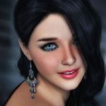 Аватар Улыбающаяся девушка с серьгой