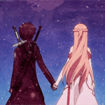 Аватар Kirigaya Kazuto / Киригая Казуто и Yuuki Asuna / Юки Асуна из аниме Sword Art Online / Мастера Меча Онлайн