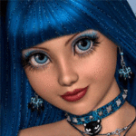 99px.ru аватар Девушка с синими волосами / Orsana100