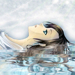 99px.ru аватар Девушка лежит в воде освещенная солнечными лучами