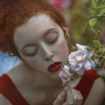 Аватар Девушка со цветком, ву Agnieszka Lorek