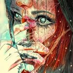 99px.ru аватар Двойной портрет девушки, арт by Marie-Esther