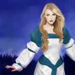 99px.ru аватар Длинноволосая девушка в старинном платье