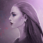Аватар Девушка с голубыми глазами стоящая в профиль