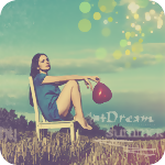 99px.ru аватар Девушка сидит на стуле, держа в руке воздушный шар в виде сердца (Dream / мечта)