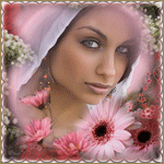 99px.ru аватар Девушка на фоне красивых цветов с голубыми глазами