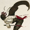 99px.ru аватар Существо с окровавленным ножом в прыжке. автор Джеральд Бром (Gerald Brom), работа Кровавый ритуал (Blood Rutual)