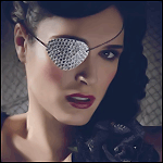 99px.ru аватар Брюнетка с металлической повязкой на один глаз