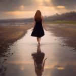 Аватар Девушка идет по воде, ву Jake Olson Studios