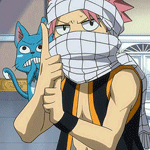 99px.ru аватар Natsu Dragneel / Нацу Драгнил и Happy / Хэппи из аниме Фейри Тейл / Хвост Феи / Fairy Tail
