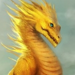99px.ru аватар Желтый фэнтези дракон