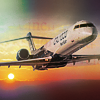 99px.ru аватар Взлетающий самолет на фоне заката